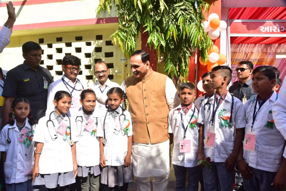 Children’s Medical examination campaign program was organized, under the "National Child Health Program" In the special presence of Chief Minister Shri Vijay Rupanij and in presence of Minister Shri JaydrathSinh Parmarji at Jambughoda of Panchmahal District.