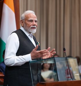 I am deeply honoured to stand before you, the elected representatives of a proud democracy and a friendly nation. માનનીય પ્રધાનમંત્રી શ્રી Narendra Modi જીએ ત્રિનિદાદ અને ટોબેગોની સંસદના સંયુક્ત સત્રને સંબોધિત કર્યું.