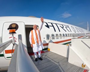 માનનીય પ્રધાનમંત્રી શ્રી Narendra Modi જીએ પાંચ દેશોના પ્રવાસ માટે નવી દિલ્લી ખાતેથી પ્રસ્થાન કર્યું.  આ પ્રવાસમાં માનનીય પ્રધાનમંત્રીશ્રી ઘાના, ત્રિનિદાદ અને ટોબેગો (T&T), આર્જેન્ટીના, બ્રાઝિલ અને નામીબિયાની મુલાકાત લેશે.