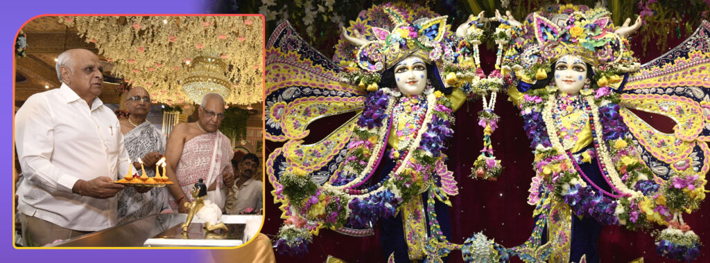 CM Shri Bhupendra Patel participated in the Krishna Janmotsav celebrations at ISKCON Temple in Ahmedabad