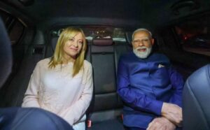 माननीय प्रधानमंत्री श्री Narendra Modi जी ने रोम में इटली की प्रधानमंत्री ज्योर्जिया मेलोनी से आत्मीय मुलाकात की।