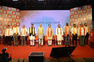 25 વર્ષ - સેવા અને સમર્પણના... દેશના યશસ્વી પ્રધાનમંત્રી શ્રી Narendra Modi જીના મુખ્યમંત્રી અને પ્રધાનમંત્રી તરીકેના જનસેવાના 25 વર્ષ પૂર્ણ થવાના અવસરે ભારતીય જનતા પાર્ટી દ્વારા રાષ્ટ્રવ્યાપી 'સેવા સંકલ્પ અભિયાન'નું આયોજન કરવામાં આવી રહ્યું છે. આ અભિયાનની તૈયારીઓના ભાગરૂપે આજે કર્ણાવતી મહાનગર ખાતે આયોજિત કાર્યશાળામાં પ્રદેશ અધ્યક્ષ શ્રી Jagdish Panchal એ હોદ્દેદારો અને કાર્યકર્તાઓ સાથે સંવાદ કરી આગામી કાર્યક્રમોની સફળતા અંગે માર્ગદર્શન આપ્યું.