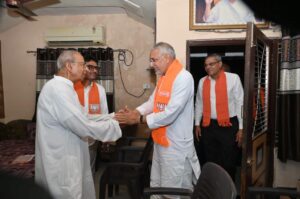 પ્રદેશ અધ્યક્ષ શ્રી Jagdish Panchal એ આજે ગાંધીનગર ખાતે વિવિધ સામાજિક અગ્રણીઓ સાથે શુભેચ્છા મુલાકાત કરી.