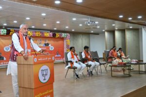કેવડિયા ખાતે પ્રદેશ અધ્યક્ષ શ્રી Jagdish Panchal અને પ્રદેશ સહ પ્રભારી શ્રીમતી ગોમતી સાયજીની વિશેષ ઉપસ્થિતિમાં પ્રદેશ અનુસૂચિત જનજાતિ મોરચાની કારોબારી બેઠક યોજાઈ. આ બેઠકમાં પ્રદેશ સંગઠન મહામંત્રી શ્રી રત્નાકરજી, પ્રદેશ ઉપાધ્યક્ષ શ્રીમતી ગીતાબેન રાઠવા, પ્રદેશ અનુસૂચિત જનજાતિ મોરચાના પ્રમુખ શ્રી ગણપતસિંહ વસાવા સહિત હોદ્દેદારો ઉપસ્થિત રહ્યા